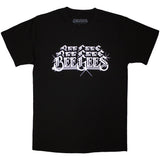 Bee Gees - Stacked Logo - Black  t-shirt