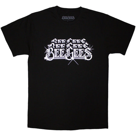 Bee Gees - Stacked Logo - Black t-shirt