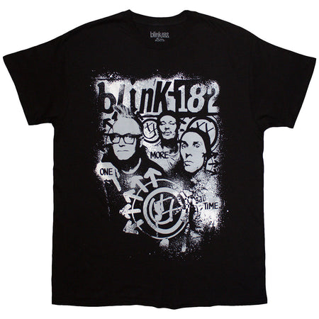 Blink 182 - One More Time Spray Paint - Black t-shirt