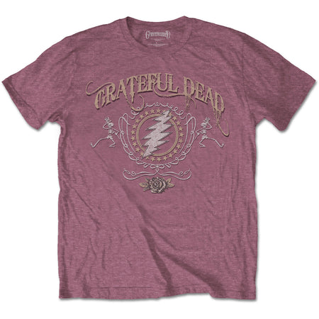Grateful Dead - Bolt - Heather Cardinal Red t-shirt