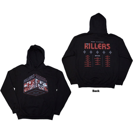 The Killers - Tour '24 Rebel Diamonds - Pullover Black Hoodie
