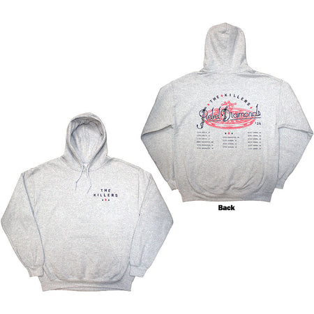 The Killers - Tour '24 Roulette Wheel - Pullover Grey Hoodie