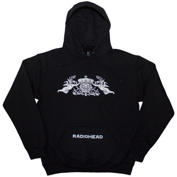 Radiohead - Bearhead Crest - Black Pullover Hoodie