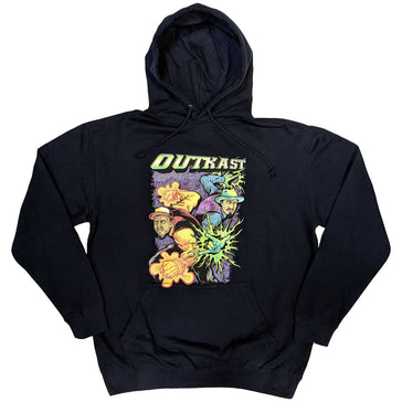 Outkast - Superheroes- Pullover Navy Blue Hooded Sweatshirt