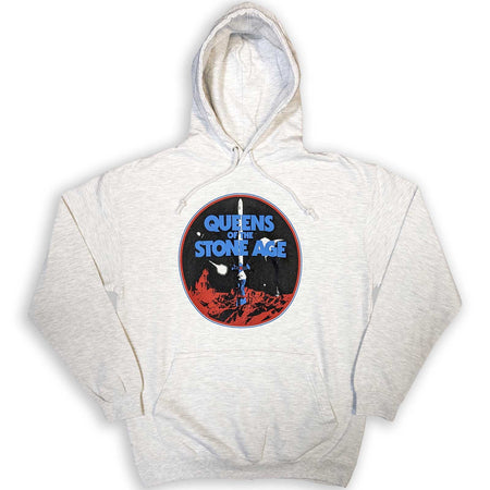 Queens Of The Stone Age - Branca Sword - Pullover Grey Hooded Sweatshirt