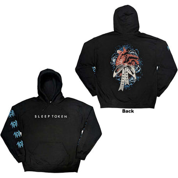 Sleep Token - The Love You Want Heart - Black Hooded Sweatshirt