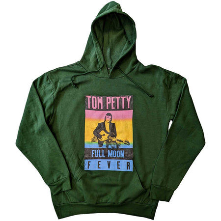 Tom Petty - Full Moon Fever - Pullover Green Hooded Sweatshirt