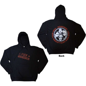 Maneskin - F**K Maneskin - Limited Edition Tour Black Hooded Sweatshirt