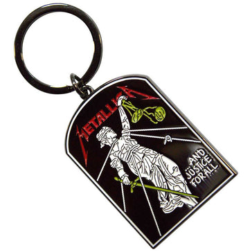 Metallica - And Justice For All Tombstone - Metal Keychain