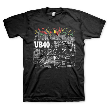 UB40 - Bigga Bagga - Black t-shirt