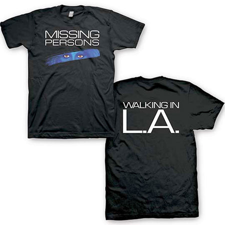 Missing Persons - Walking In LA - Black t-shirt