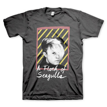 A Flock Of Seagulls - Neon - Black  t-shirt