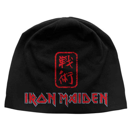 Iron Maiden - Senjutsu JD Discharge Print - Black OSFA Beanie Ski Cap