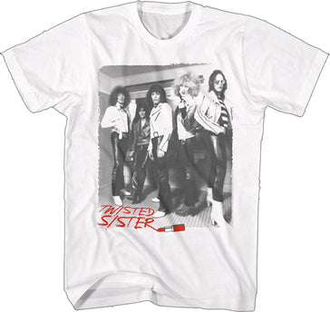 Twisted Sister - Lipstick Logo - White t-shirt