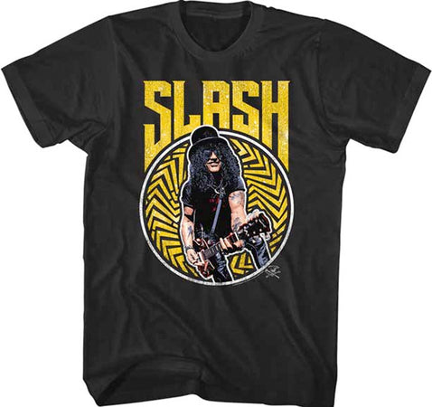 Slash - Bold N Yellow - Black t-shirt