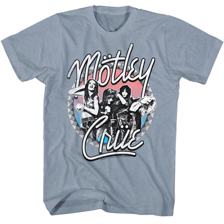 Motley Crue -Studded - Indigo Heather  t-shirt