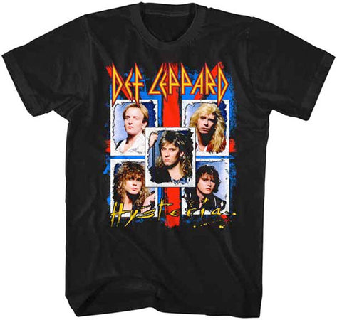 Def Leppard- Ugly Hysteria-Black t-shirt