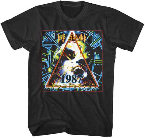 Def Leppard- 1987 World Tour-Black t-shirt