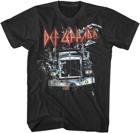 Def Leppard- On Through The Glass-Black t-shirt