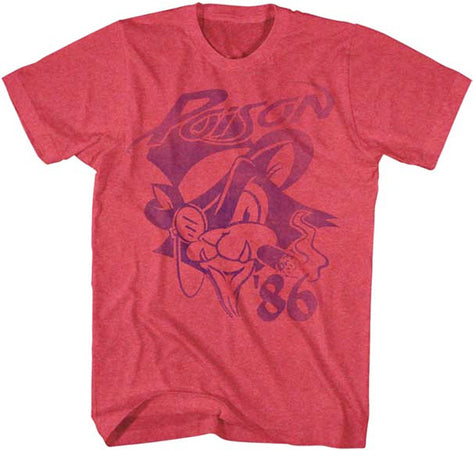 Poison-Poison 86-Cherry Heather t-shirt