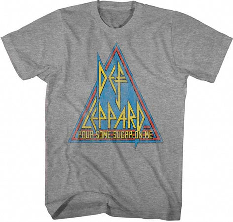 Def Leppard-Primary Triangle-Graphite Heather t-shirt