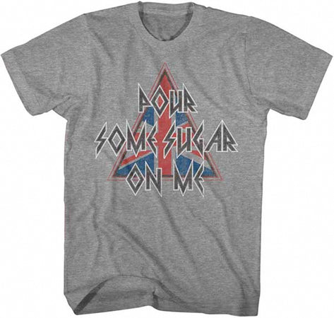 Def Leppard-Pour Some Sugar On Me-Graphite Heather t-shirt