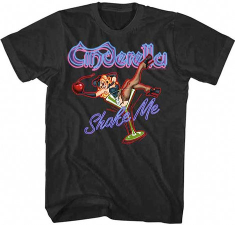 Cinderella - Shake Me - Black t-shirt