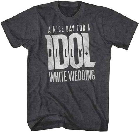 Billy Idol-White Wedding-Black t-shirt