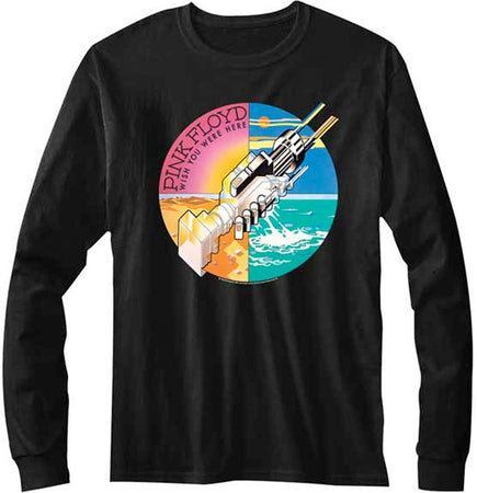 Pink Floyd-Handshake-Wish You Were Here-Longsleeve - Black t-shirt