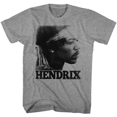 Jimi Hendrix - Vintage Face - Graphite Heather t-shirt