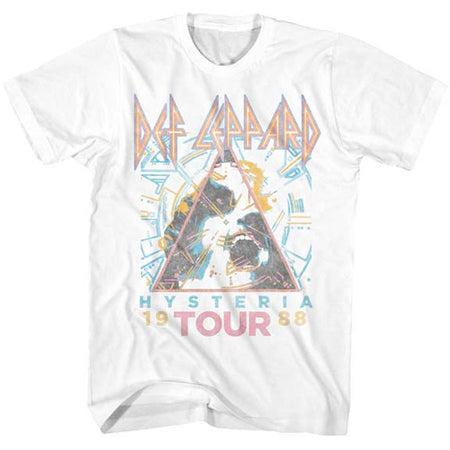 Def Leppard -Hysteria 88 - White t-shirt
