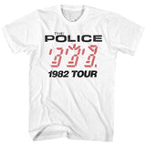 The Police - Logo Tour 1982 - White t-shirt