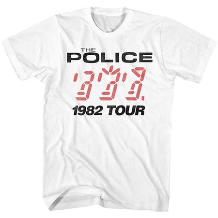 The Police - Logo Tour 1982 - White t-shirt