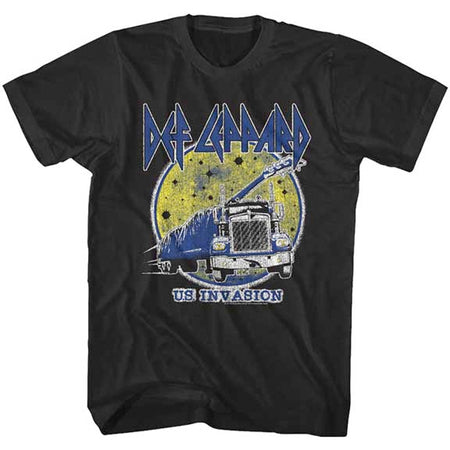 Def Leppard - US Invasion - Black t-shirt