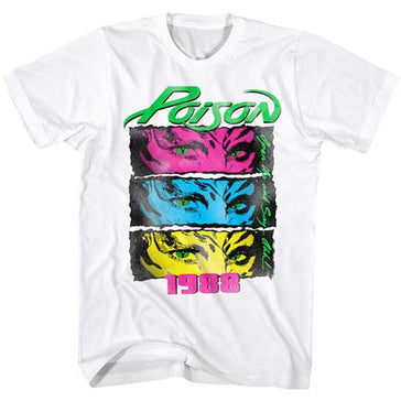 Poison - 1988 - White t-shirt