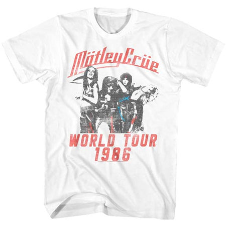 Motley Crue - Wold Tour-1986 - White t-shirt