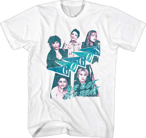 The Go Go's - We Got The Beat - White t-shirt