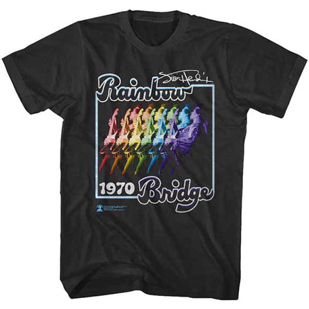 Jimi Hendrix - Rainbow Bridge-1970- Black t-shirt
