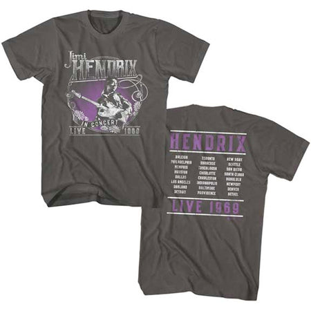 Jimi Hendrix - Live 1969 - Smoke t-shirt