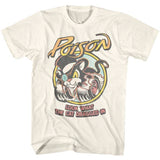 Poison - Look What The Cat Dragged In - Natural t-shirt