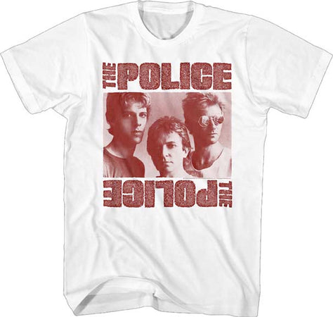 The Police - Monochrome - White t-shirt