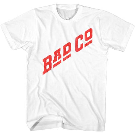 Bad Company - Red Logo - White t-shirt