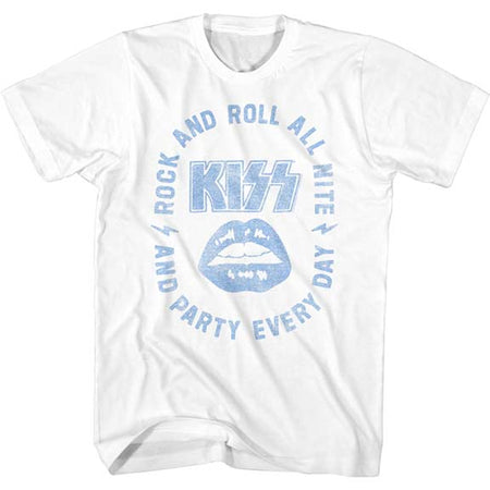 Kiss - All Nite - White t-shirt
