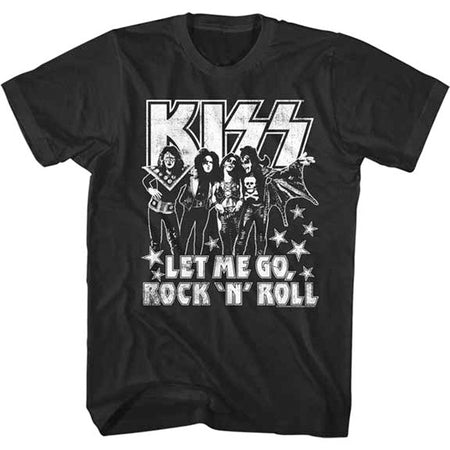 Kiss - Let me Go - Black t-shirt