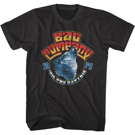 Bad Company - Wolf's Head 74 - Black t-shirt