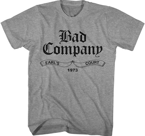 Bad Company - Earls Court 73 - Graphite Heather t-shirt