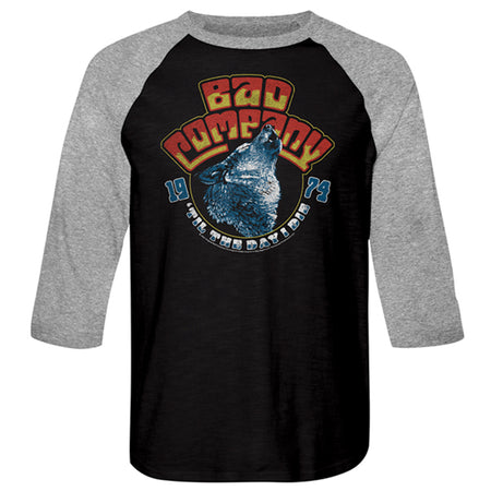 Bad Company - Wolfs Head 74 - Raglan Baseball Jersey t-shirt