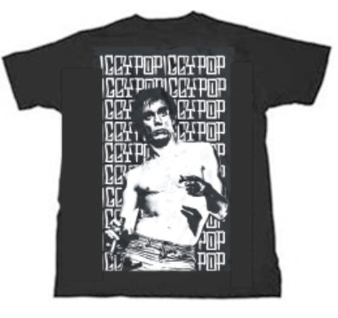 Iggy Pop - The Stooges - Clipped - Black t-shirt