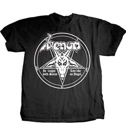 Venom - In League With Satan - Black  t-shirt