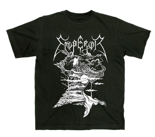 Emperor The Wanderer Black tshirt burning airlines